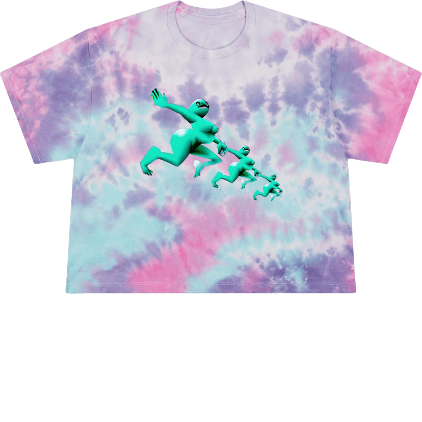 Dancing Queen Tie-Dye Crop Top - dancing-queen-mockup