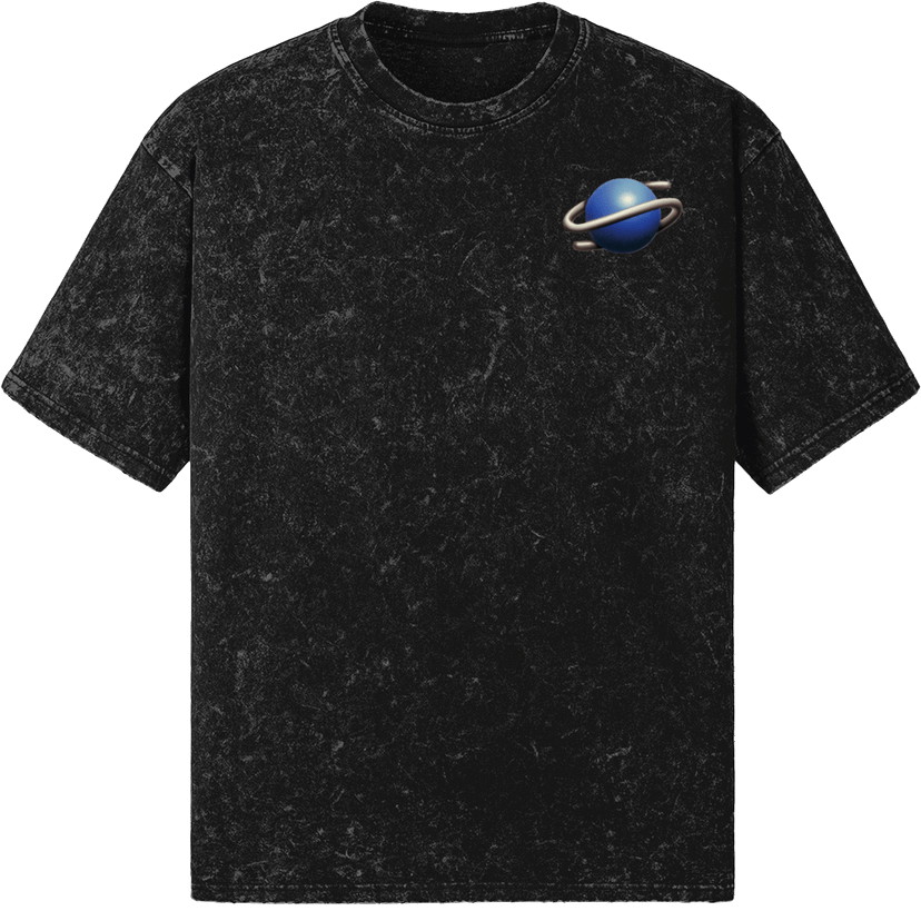 Saturn Snow Washed Oversized Tee - saturn